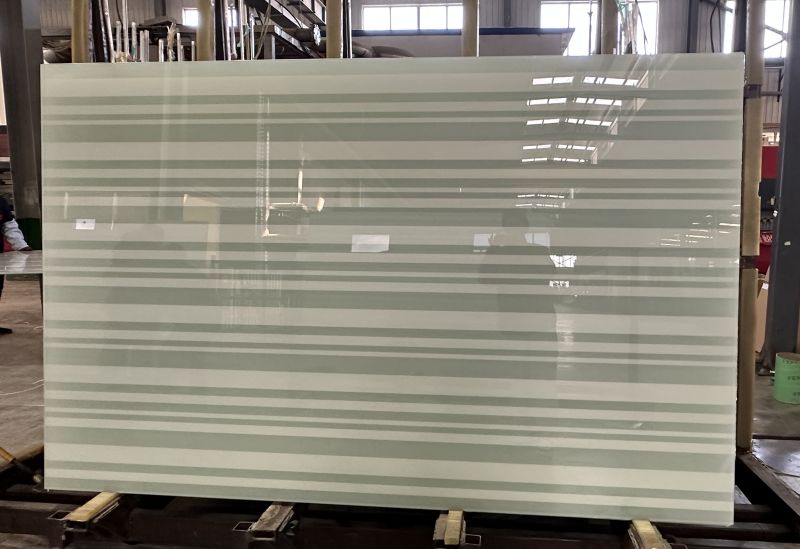 Digital printing laminated glass