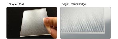 4mm Tempered Low Iron Patterned Solar Glass