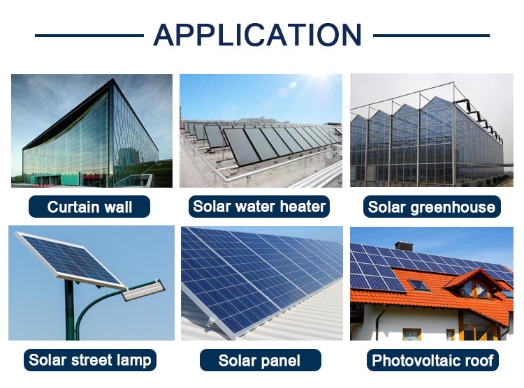 4mm Tempered Low Iron Patterned Solar Glass